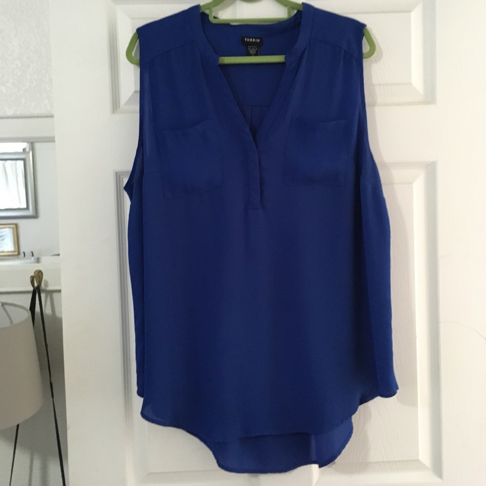 Torrid 2 Cobalt Sleeveless Top